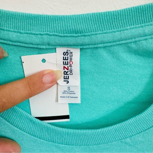 NEW Hawaii Aqua Blue Black Sunset Logo Short Sleeve Classic Tee T Shirt Top S - Picture 5 of 12